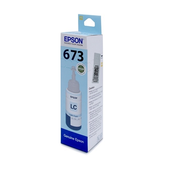 Epson Original 673 Light Cyan Ink Bottle