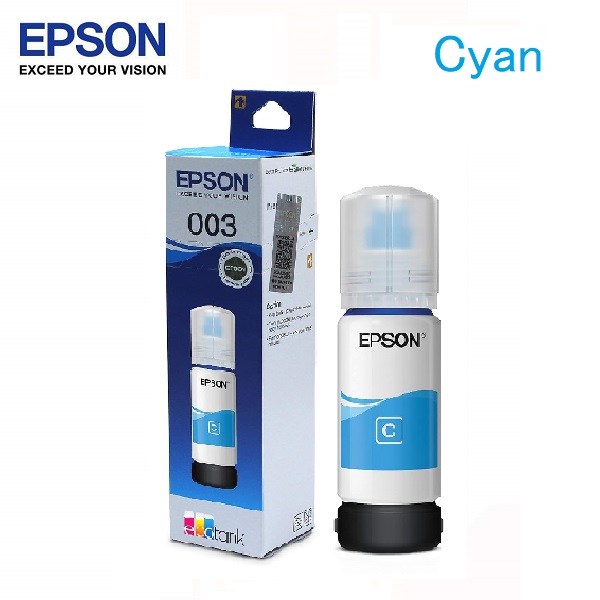 Epson Original 003 Ink Cyan Bottle
